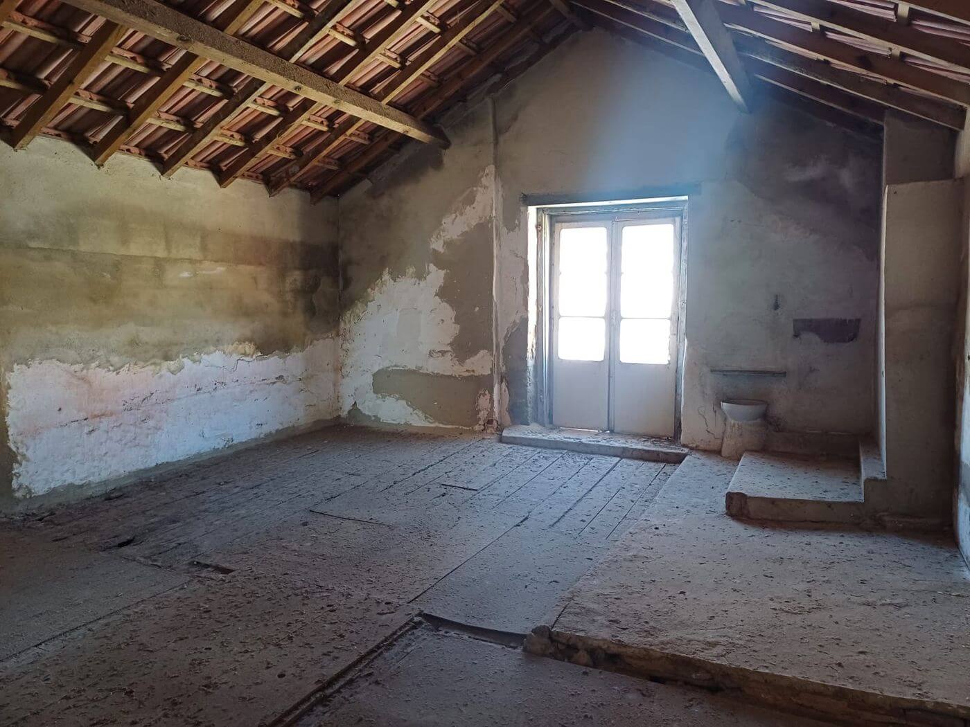 Light-filled room with tall window