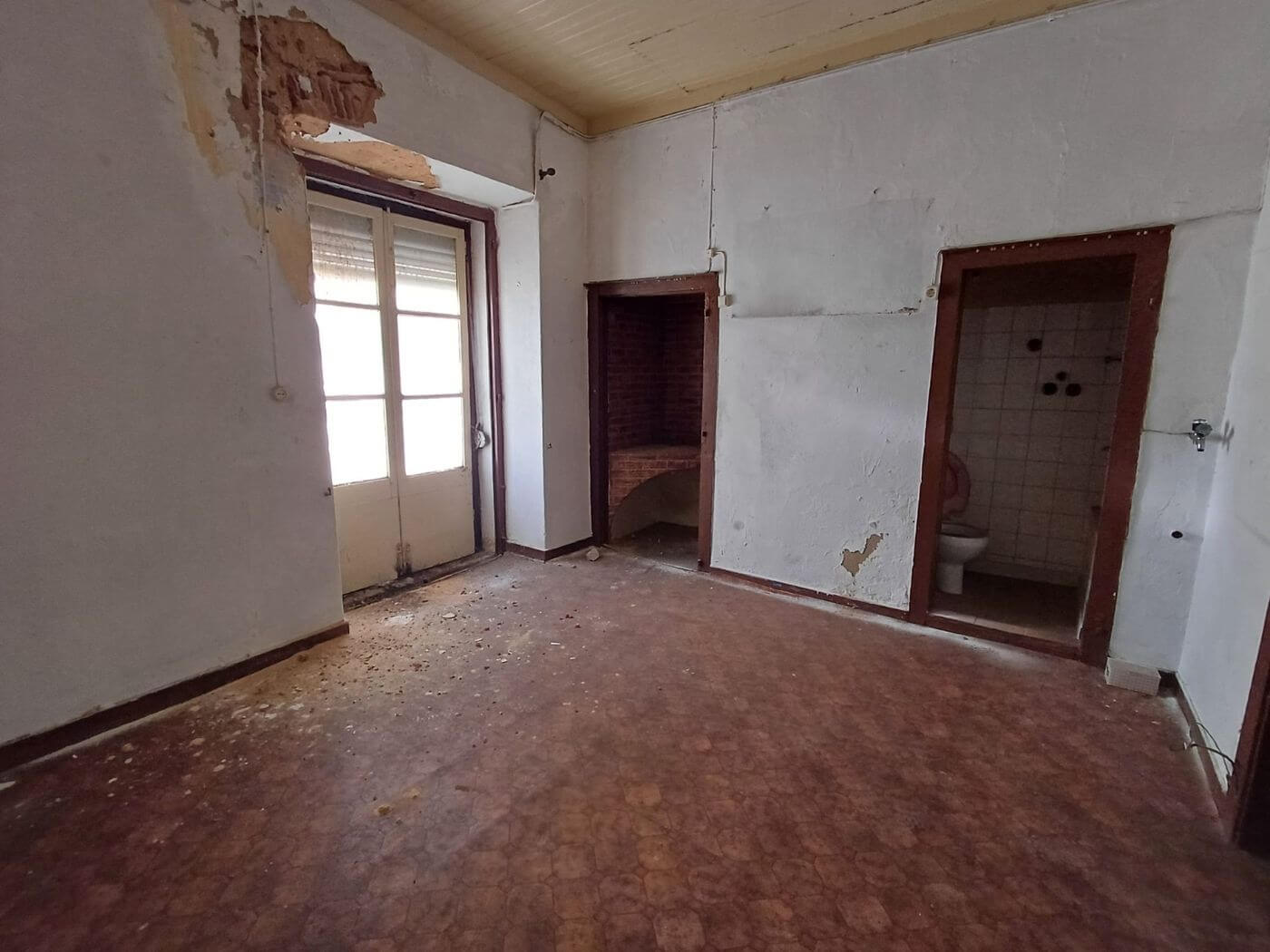 Room with original fireplace nook